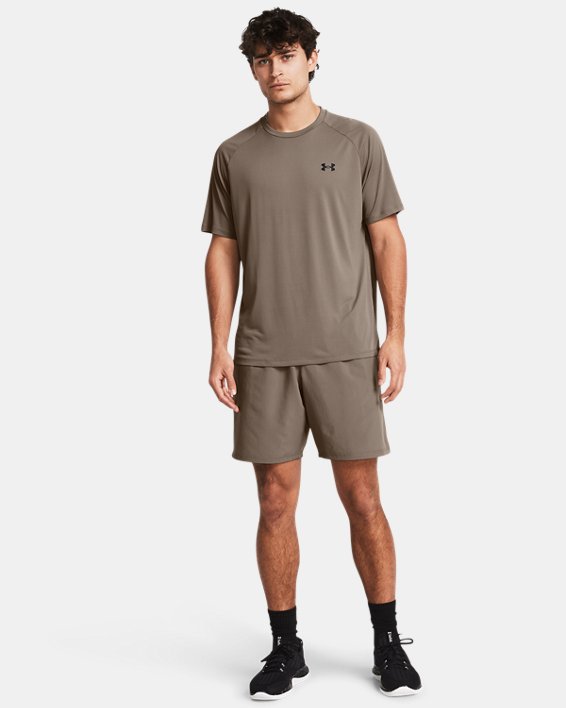 Men's UA Tech™ Woven Wordmark Shorts in Brown image number 2